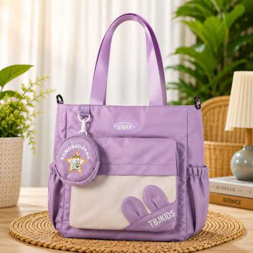 Large Nylon Women’s Tote Bag | College, Office, Shopping & Daily Use
